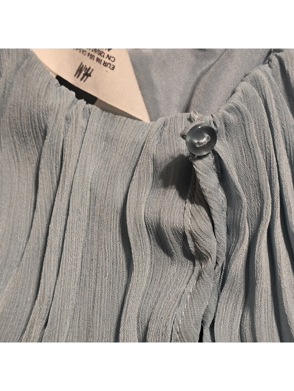 H&M Womens Off-the-Shoulder Pleated Top SZ 6 - Picture 3 of 4